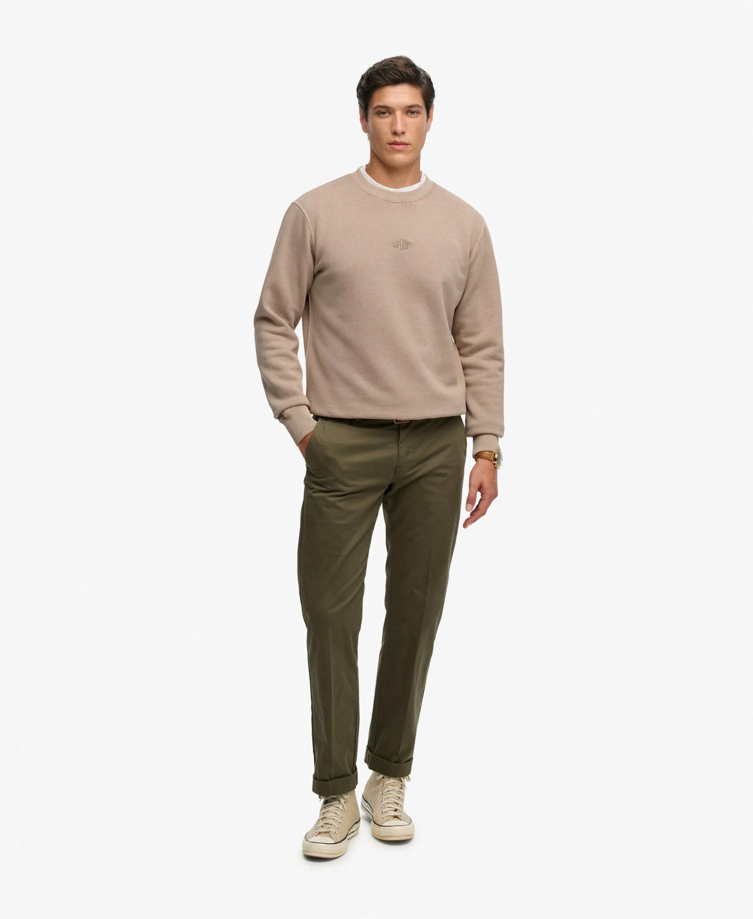 superdry Micro Logo Crew sweat Loose Fit em algodão e poliéster reciclado 3/7