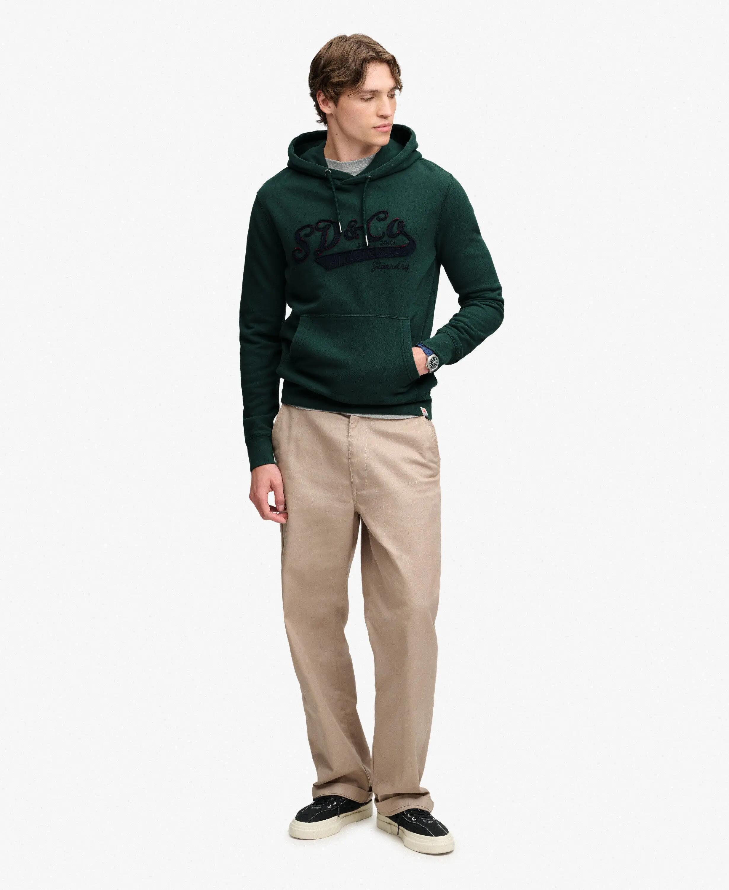superdry SD&Co Washed Embroidered Relaxed Hoodie — hoodie relaxed com bordado 3/7