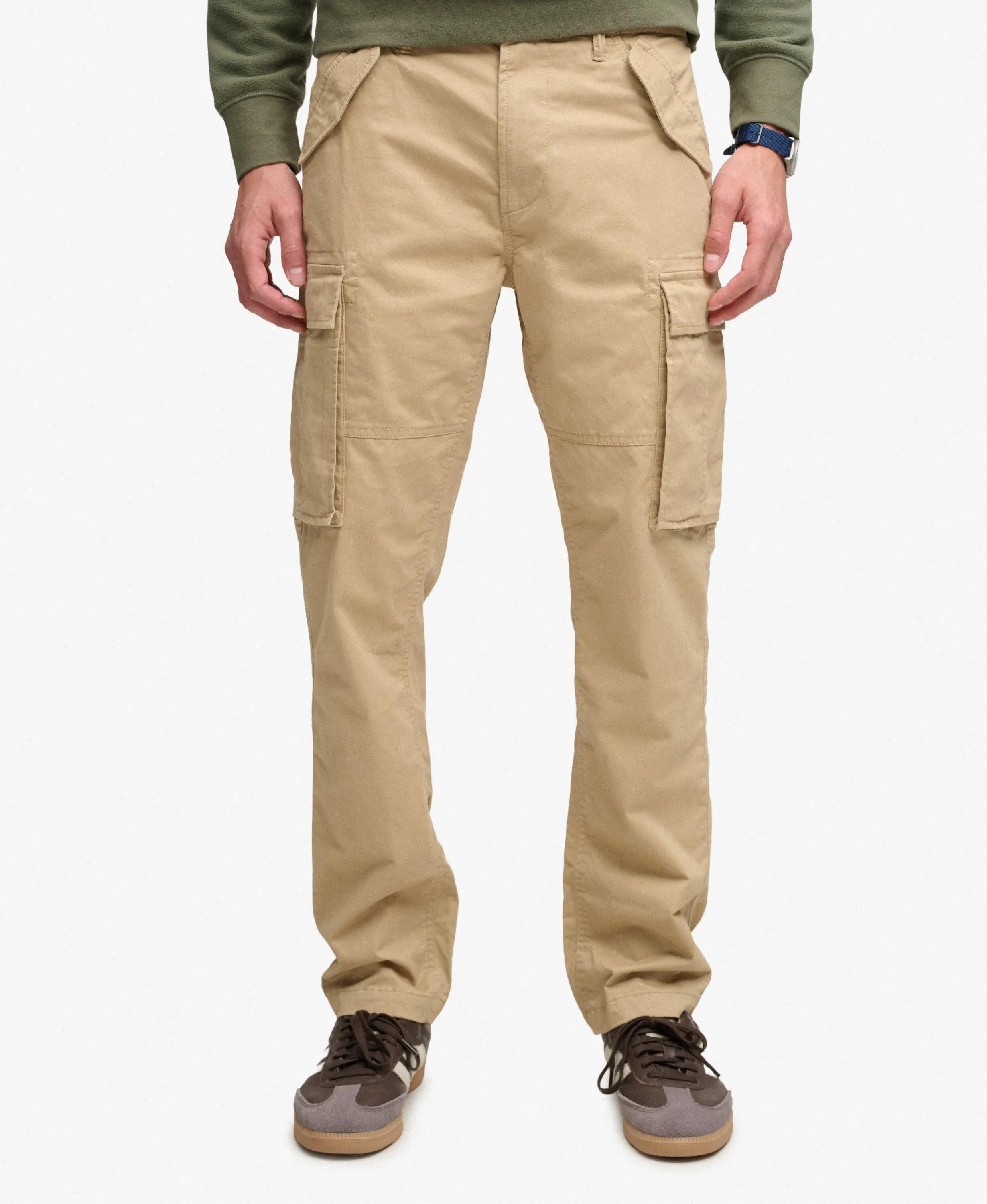 superdry Calças cargo Slim Taper em algodão escovado 3/5