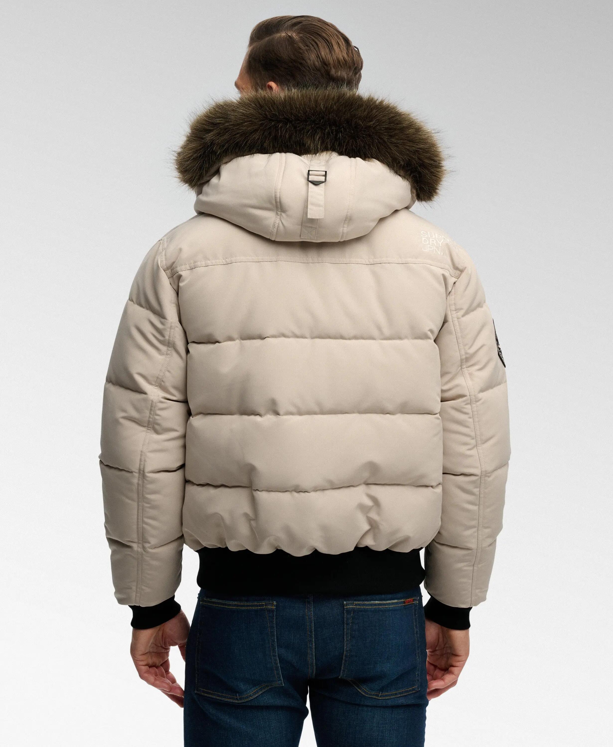 superdry Everest Hooded Puffer Bomber Jacket – casaco acolchoado com capuz 6/6