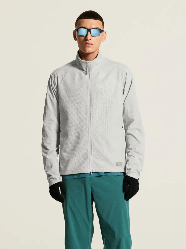 craft Fleece Jersey Jacket M – jaqueta fleece com mangas corta‑vento 3/7