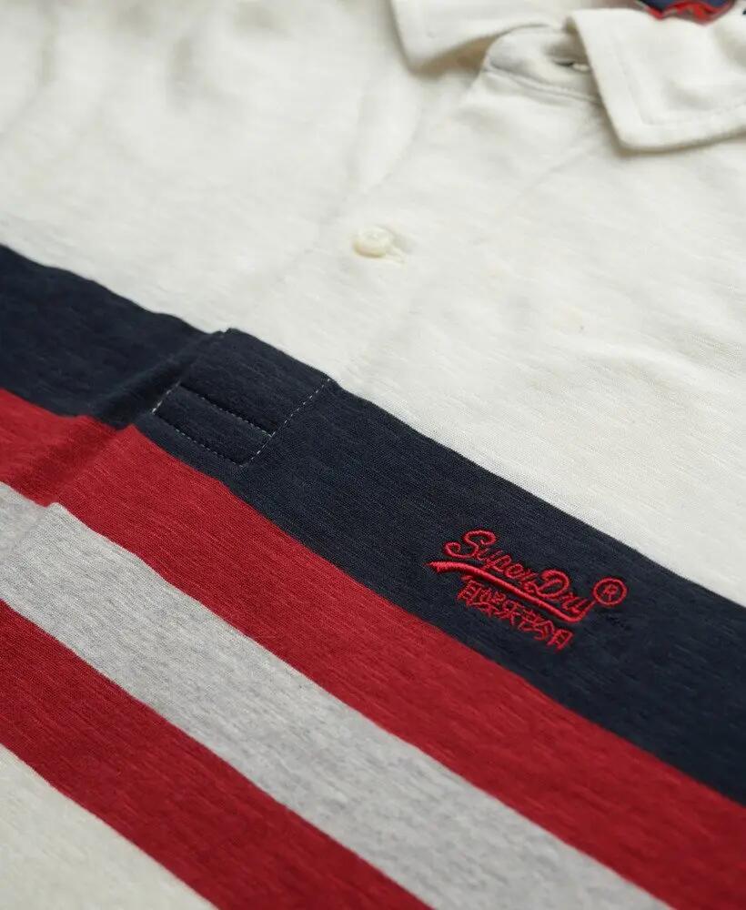 superdry Lightweight Stripe Jersey Polo – 100% katoen, relaxed fit 5/5