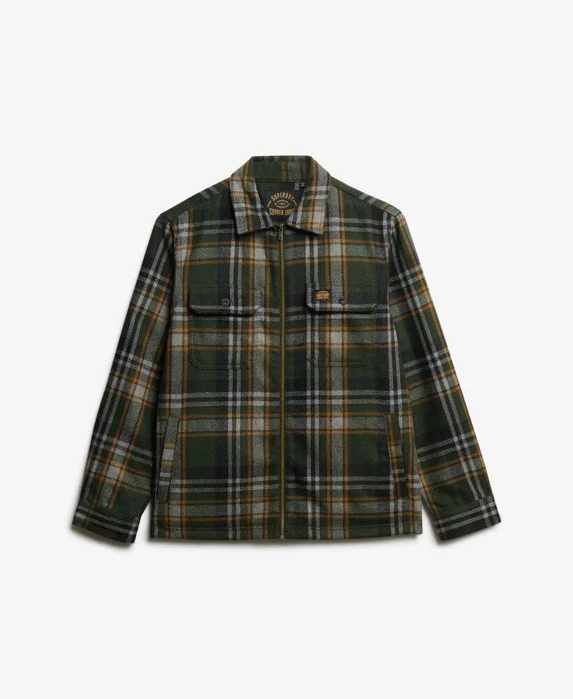superdry Veste-chemise Wool Blend Miller à zip — coupe oversize 7/7