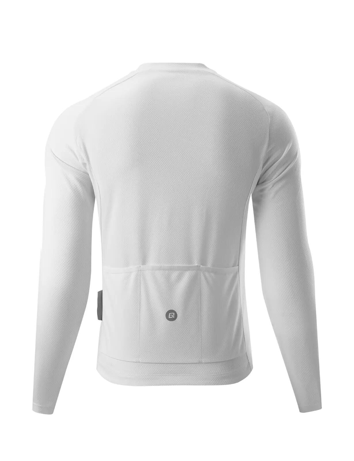 Herren Langarm-Radtrikot atmungsaktiv mit 3 Rückentaschen 2/6