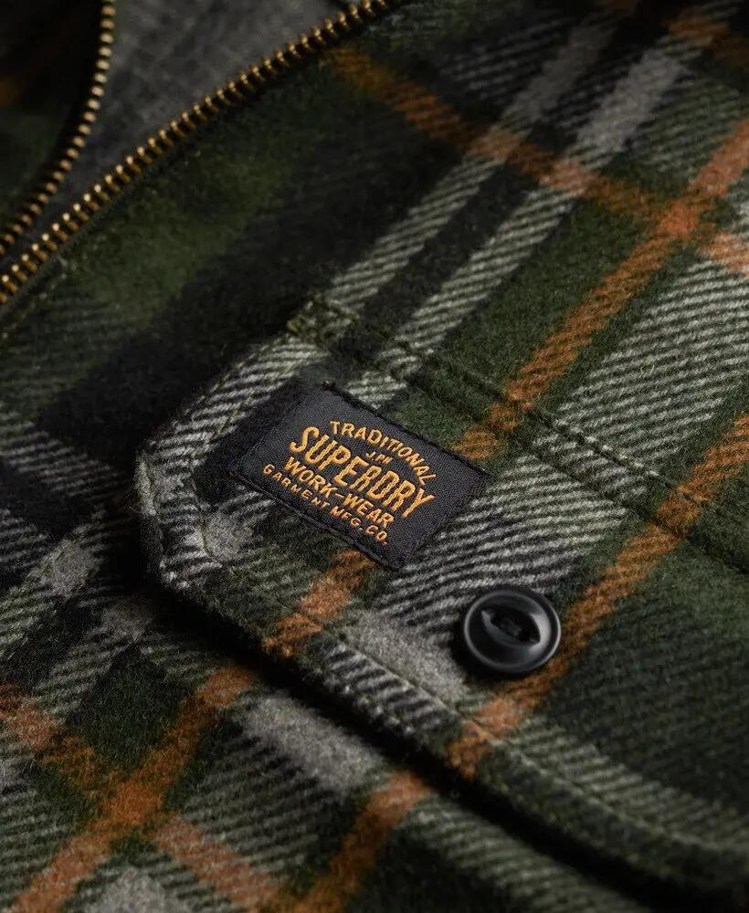 superdry Veste-chemise Wool Blend Miller à zip — coupe oversize 6/7