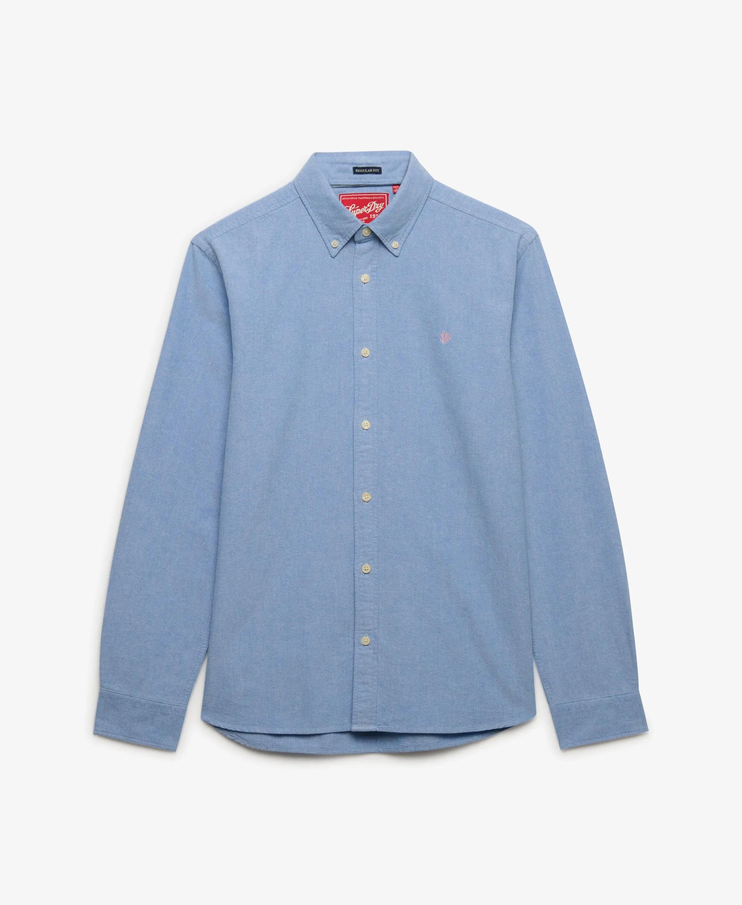 superdry Camisa Preppy Oxford manga larga - 100% Algodón Orgánico, Relaxed Fit 6/6