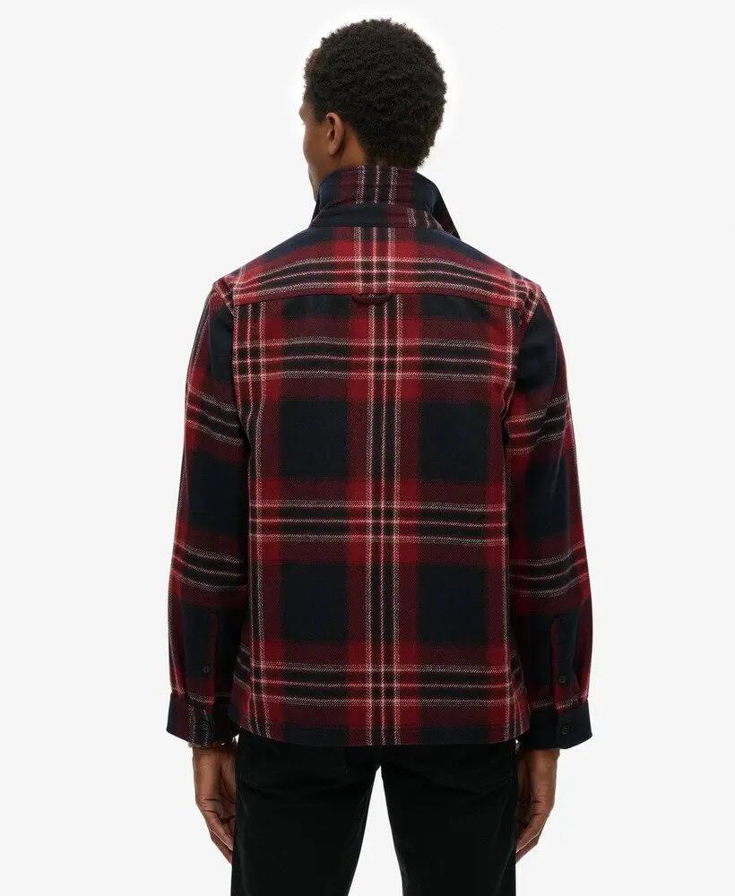 superdry Wool Blend Miller Zip Overshirt – mieszanka wełny 4/6