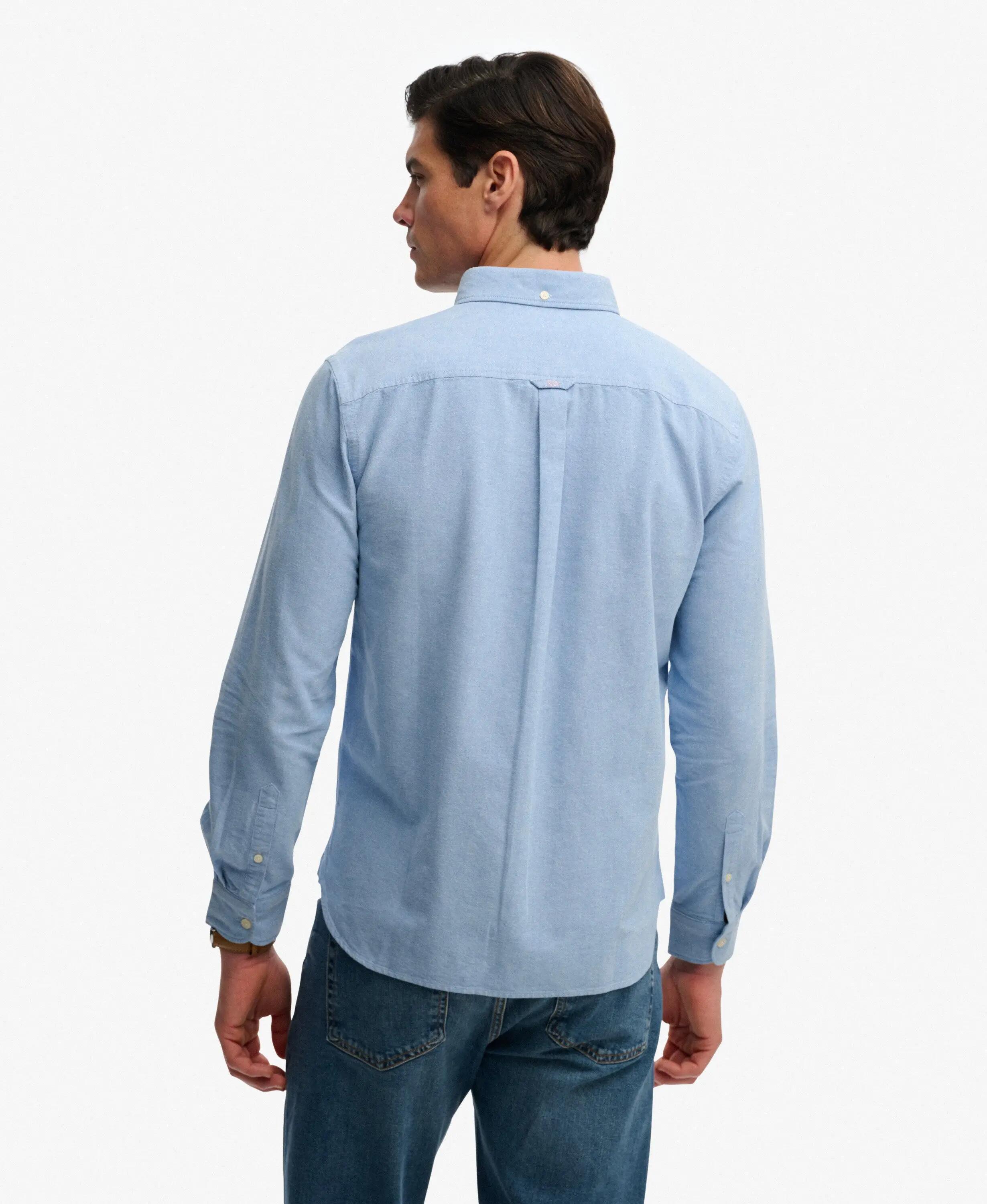 superdry Camisa Preppy Oxford manga larga - 100% Algodón Orgánico, Relaxed Fit 5/6