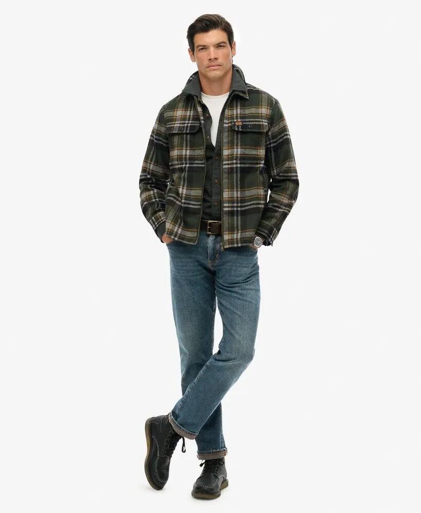 superdry Veste-chemise Wool Blend Miller à zip — coupe oversize 3/7