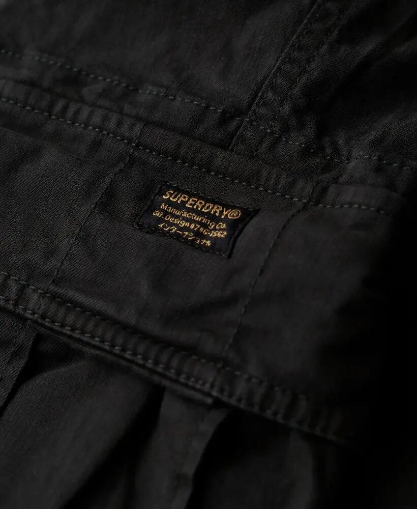 superdry Core Cargo Pants – pantalon cargo Washed Black en coton extensible 7/7