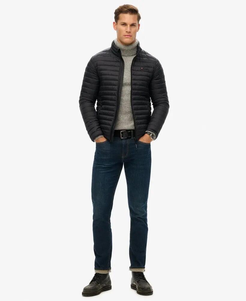 superdry Non Hooded Fuji Lite Casaco homem Jet Black 2/7