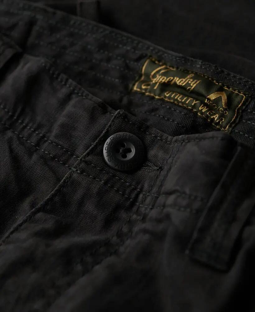 superdry Core Cargo Pants – pantalon cargo Washed Black en coton extensible 6/7
