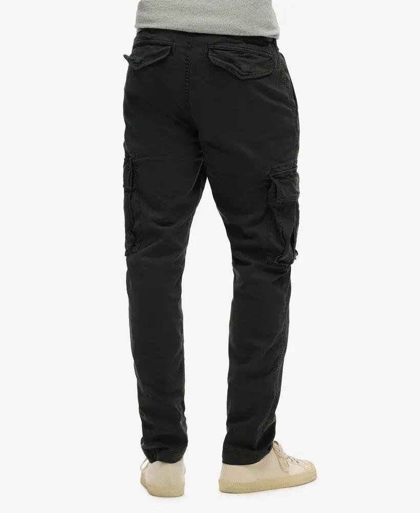superdry Core Cargo Pants – pantalon cargo Washed Black en coton extensible 5/7