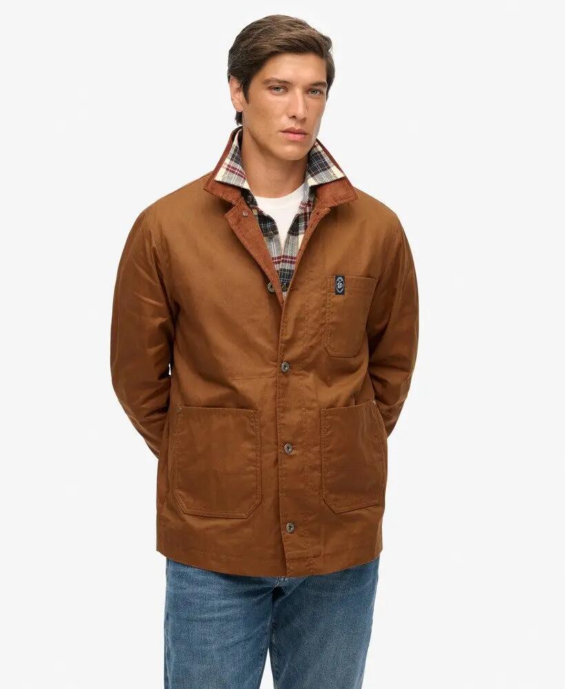 superdry Casaco Waxed Worker - Corte relaxed 6/7