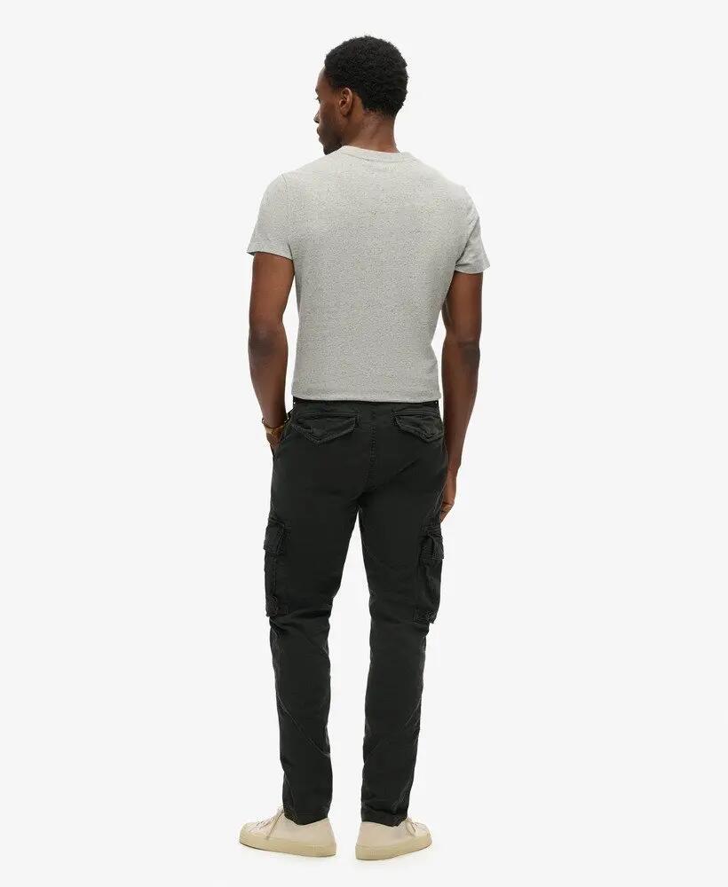 superdry Core Cargo Pants – pantalon cargo Washed Black en coton extensible 3/7