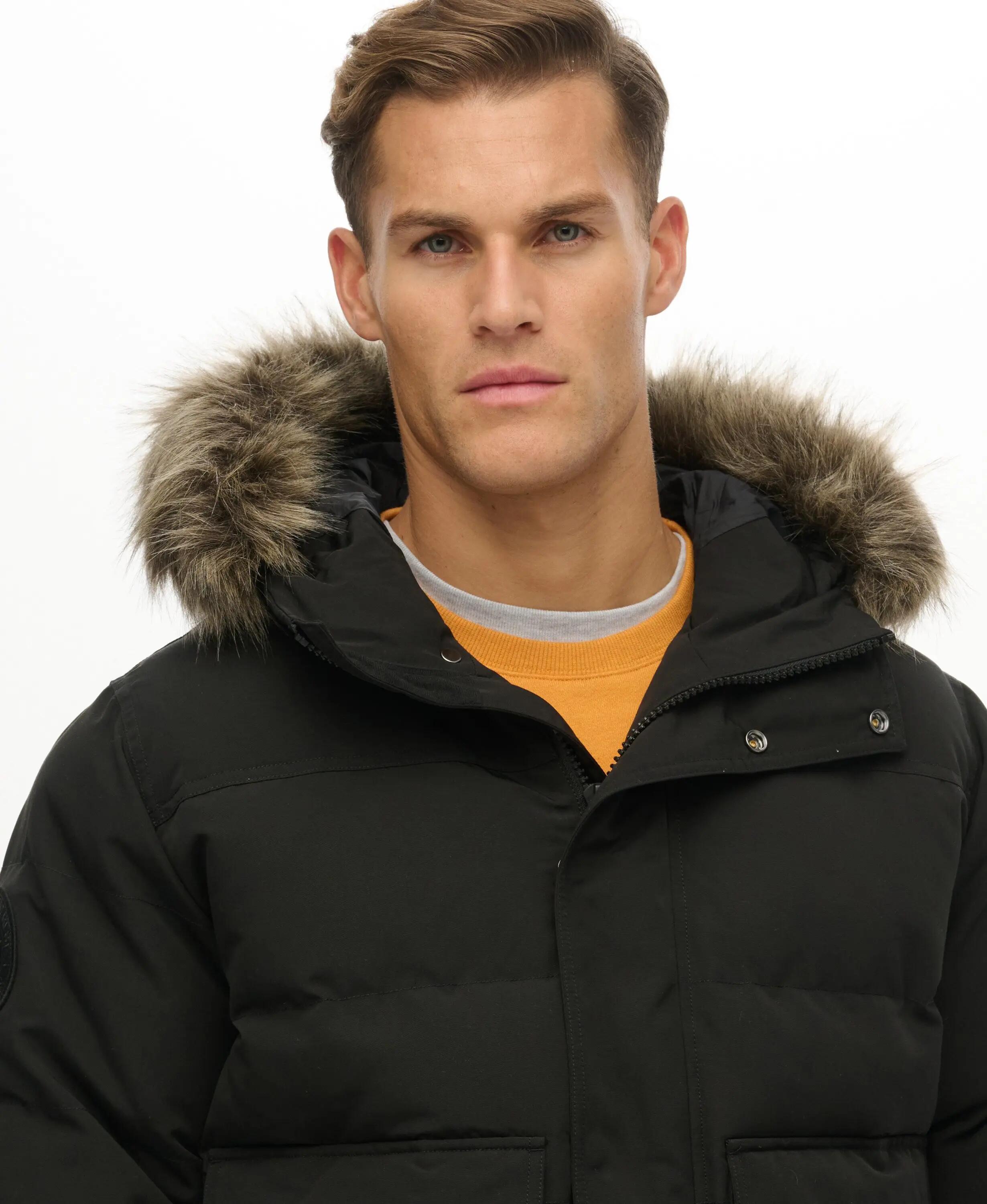 superdry Everest Hooded Puffer Bomber Jacket — casaco acolchoado com capuz, fit 4/6
