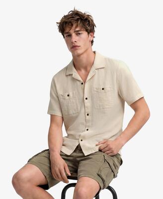 Superdry textuur korte mouwen overhemd – loose fit