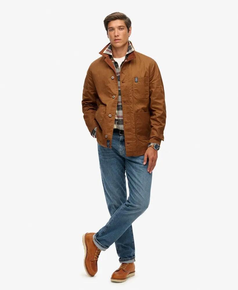 superdry Casaco Waxed Worker - Corte relaxed 3/7