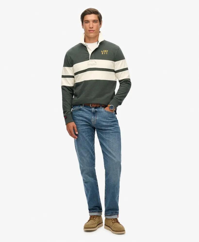 superdry Polo Rugby Vintage Athletic Stripe en coton biologique 3/5
