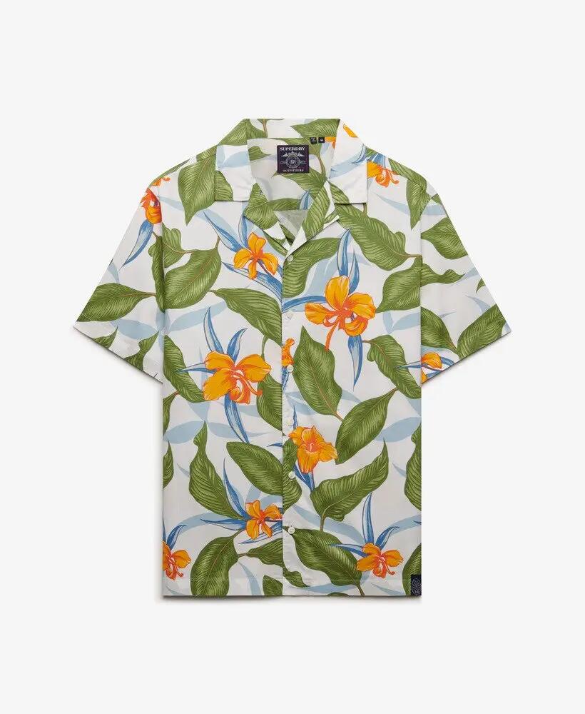 superdry Koszula krótki rękaw z nadrukiem hawajskim Evergreen 7/7