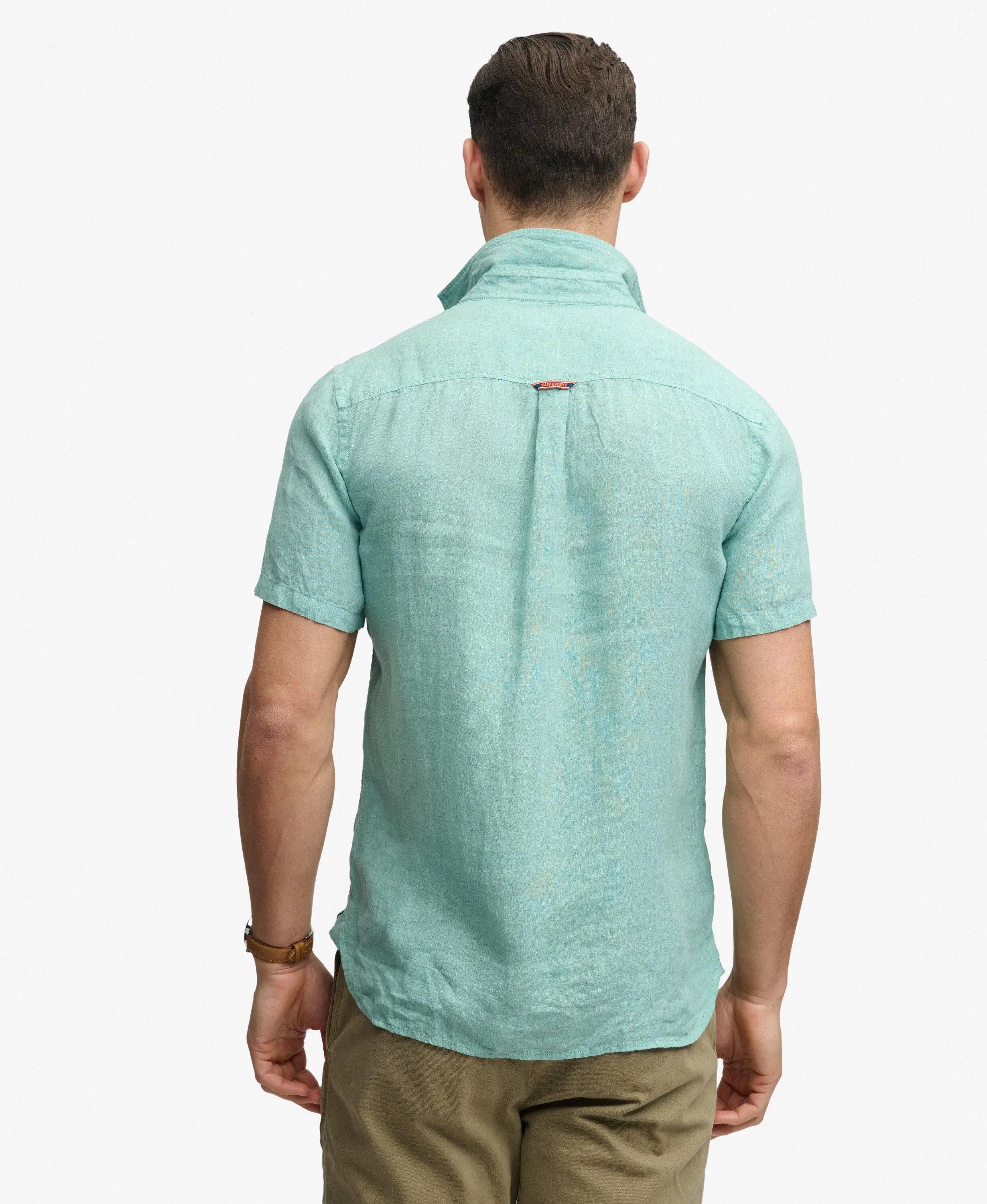 superdry Geborduurd Vacation linnen overhemd – relaxed fit 5/5
