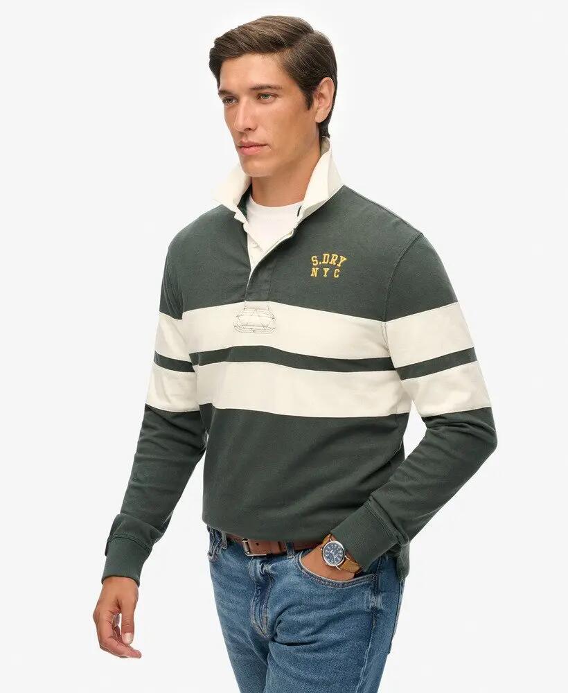 superdry Polo Rugby Vintage Athletic Stripe en coton biologique 2/5