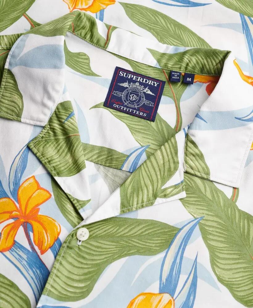 superdry Koszula krótki rękaw z nadrukiem hawajskim Evergreen 6/7