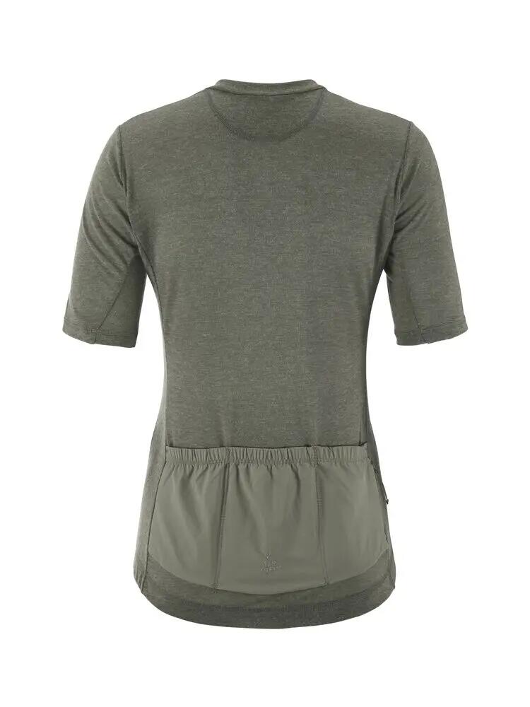 craft Everyday Wool SS Jersey W – Leaf/Melange, korte mouw 3/7