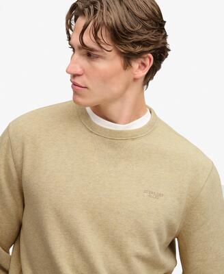 superdry Felpa Essential Stacked Logo Girocollo — 60% cotone biologico 40%