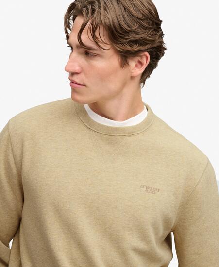 superdry Felpa Essential Stacked Logo Girocollo — 60% cotone biologico 40%