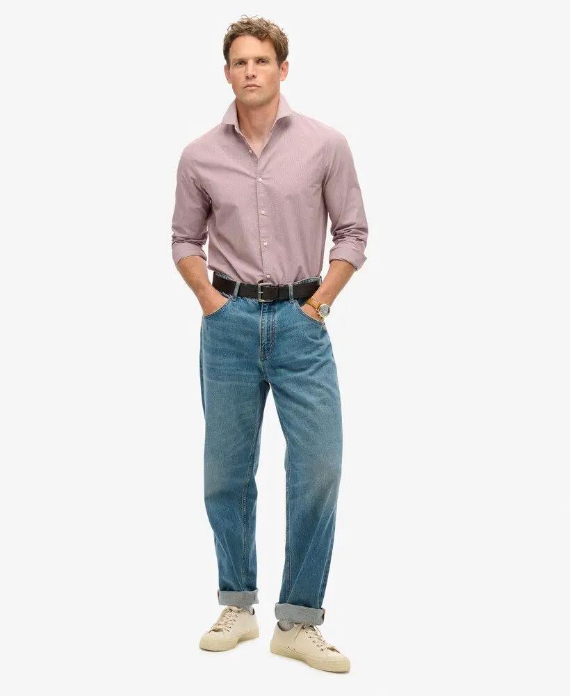 superdry Casual Ls Shirt in 100% cotone biologico — uomo 2/6