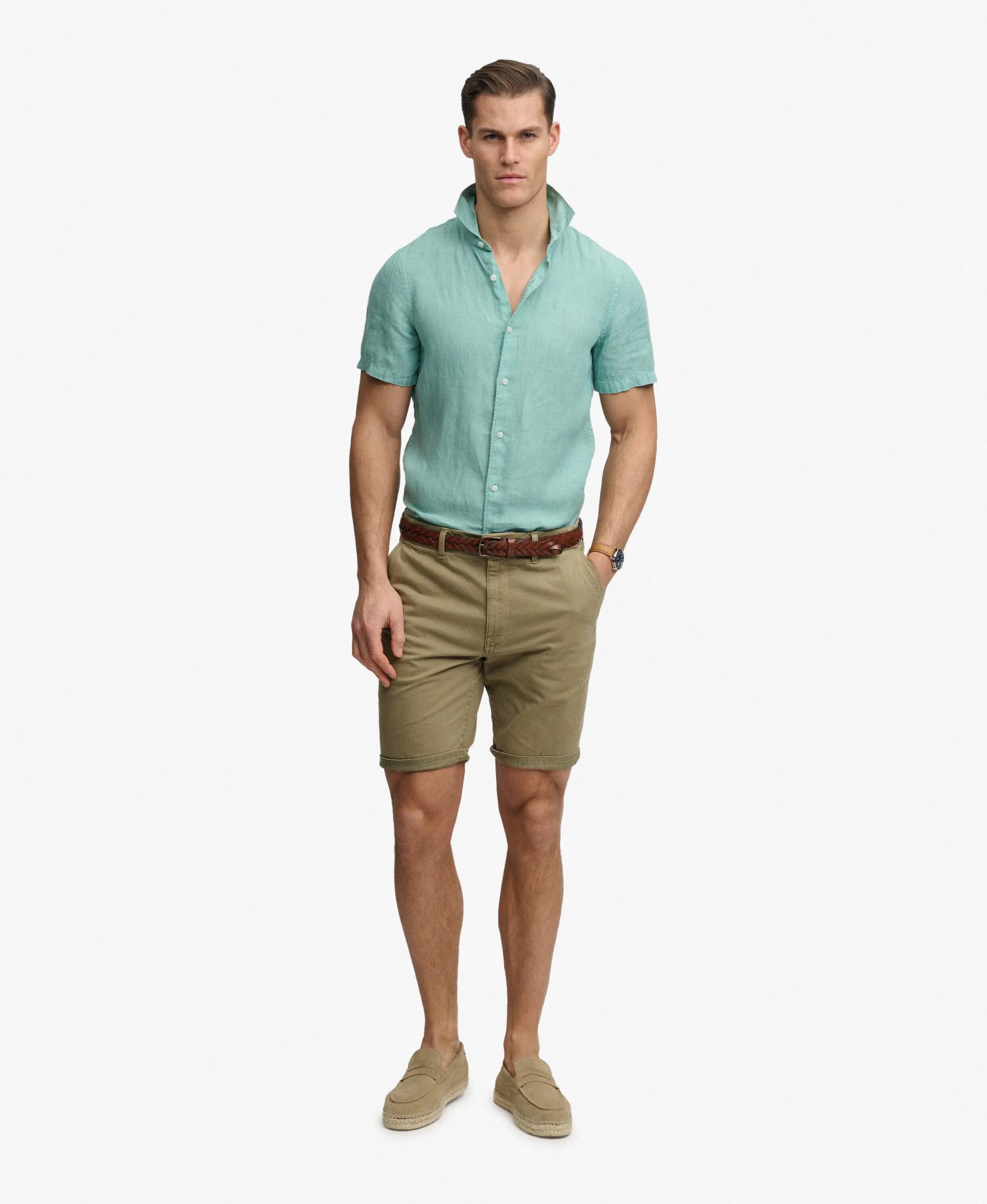 superdry Geborduurd Vacation linnen overhemd – relaxed fit 3/5