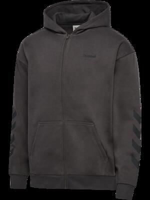Hummel zip-hoodie hmlkeeper chevron van biologisch katoen - shale