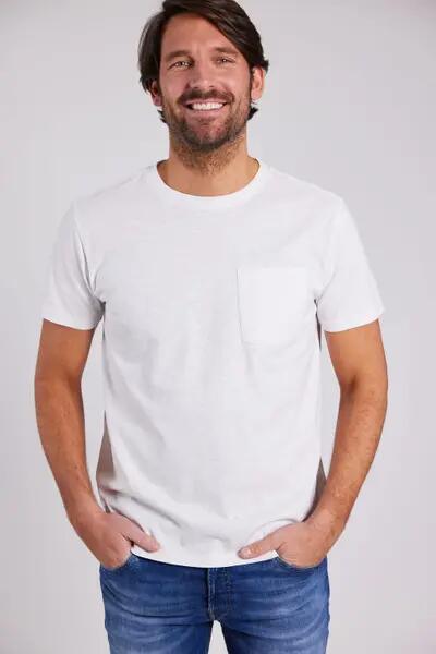 sebago Outwashed Pocket Tee katoenen T‑shirt met uitgebleekt effect 1/5