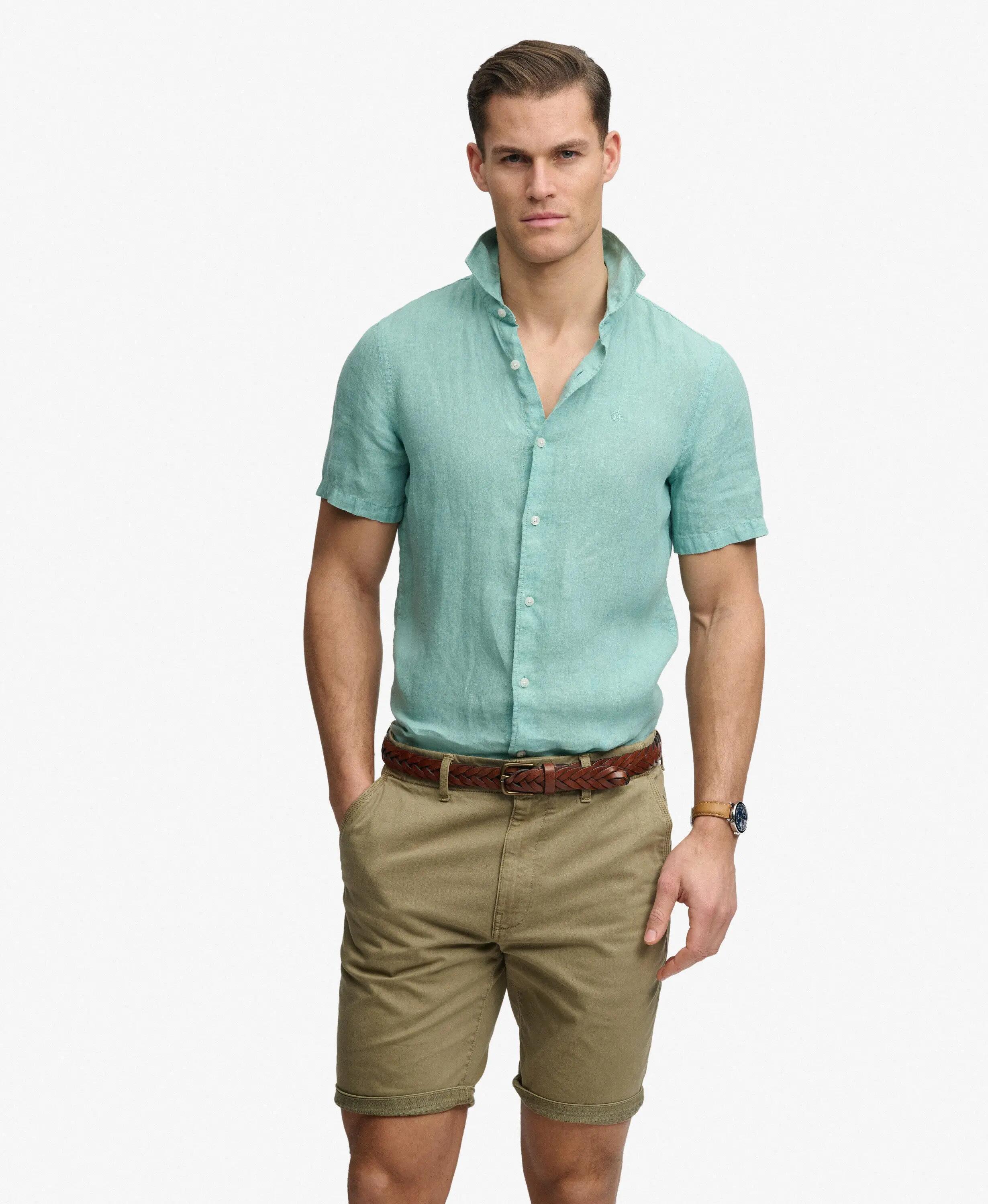 superdry Geborduurd Vacation linnen overhemd – relaxed fit 2/5