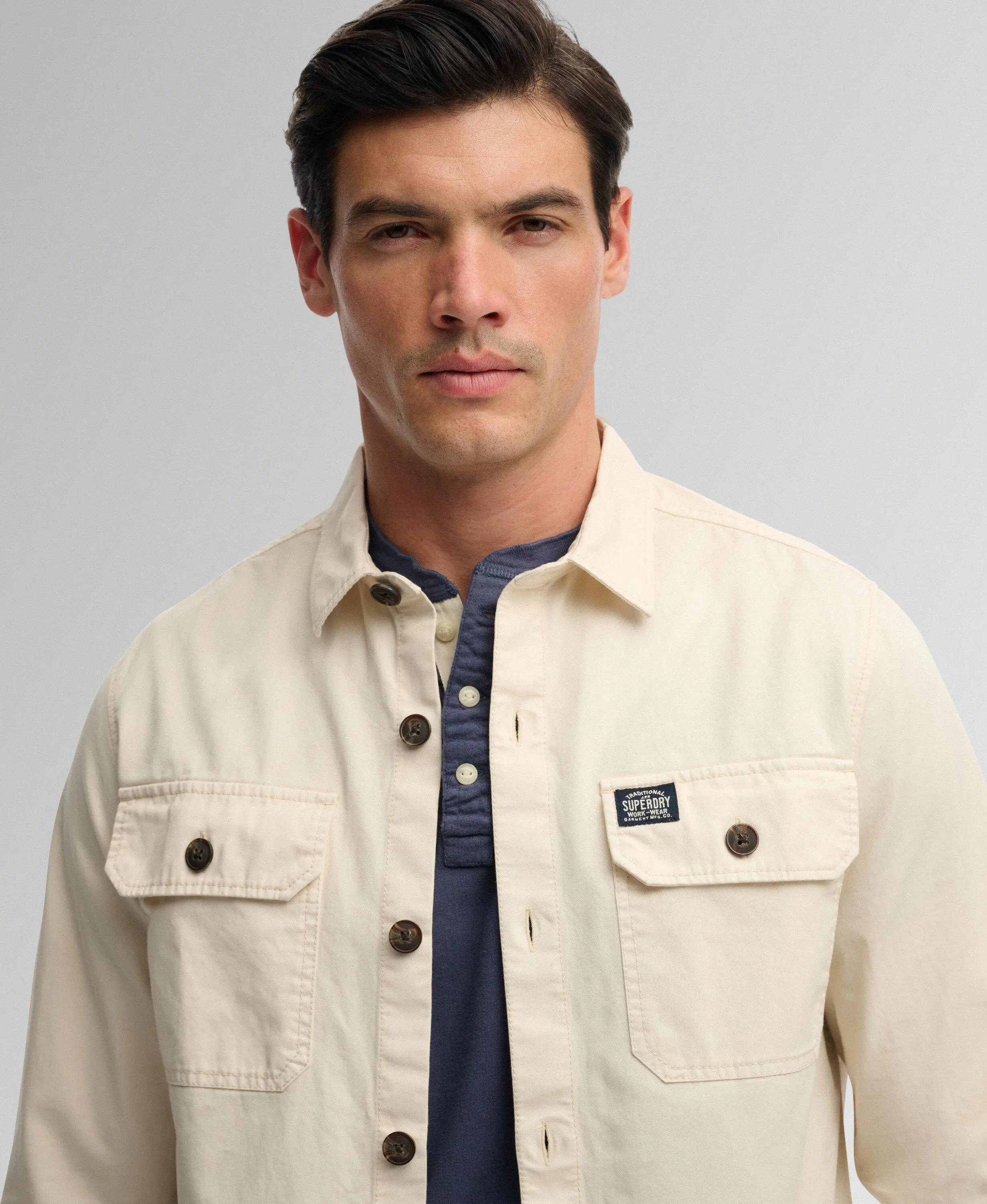 superdry Two Pocket Overshirt – relaxed fit, 100% katoen 4/6