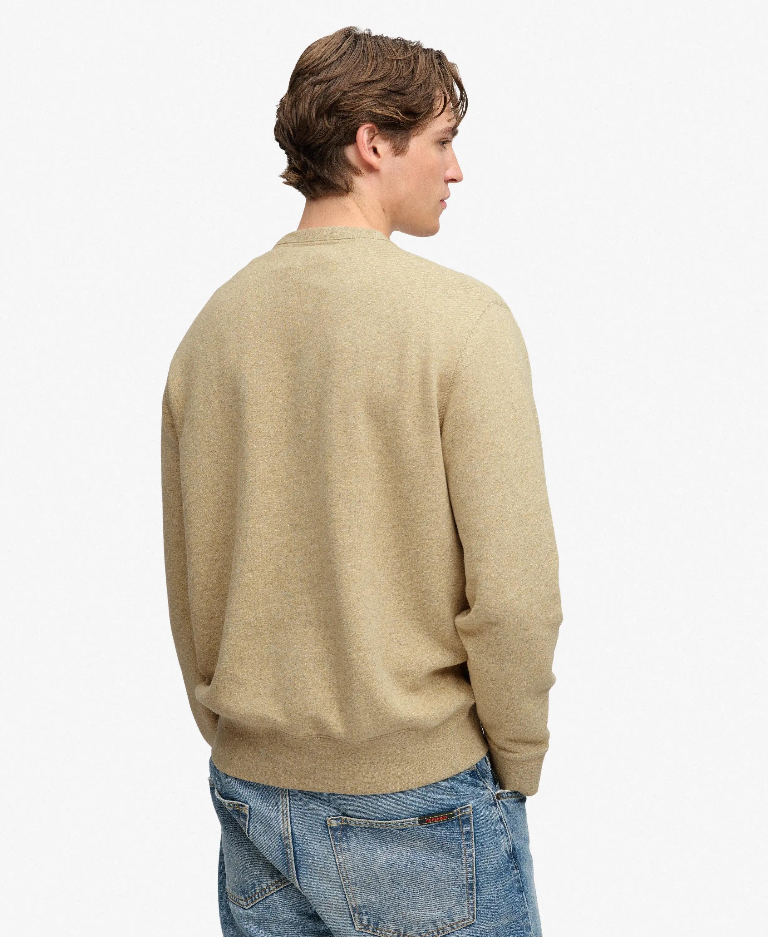 superdry Sweat Essential Stacked Logo crew em algodão biológico e poliéster 5/7