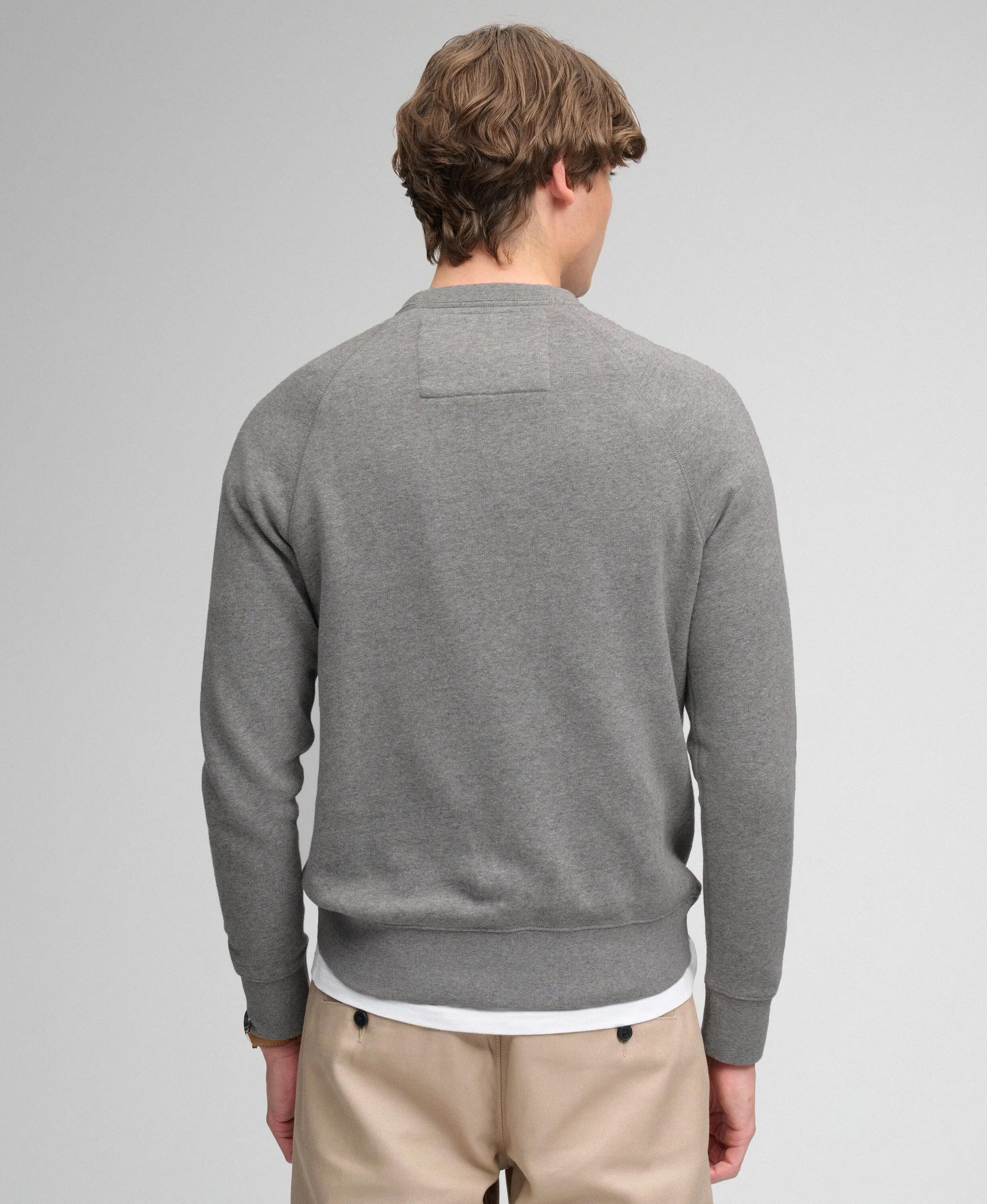 superdry Sweatshirt Athletic Felt Applique col rond – Gris vintage foncé 5/7