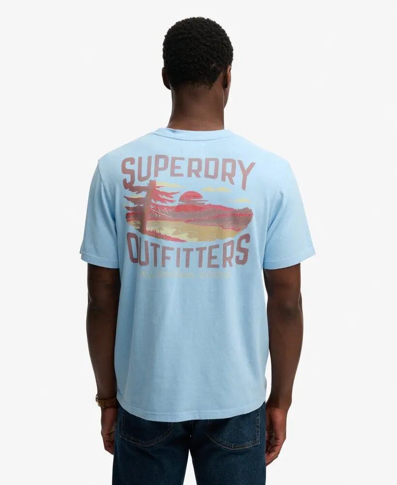 superdry T-shirt Outdoors Mountain Relaxed em algodão biológico 5/7