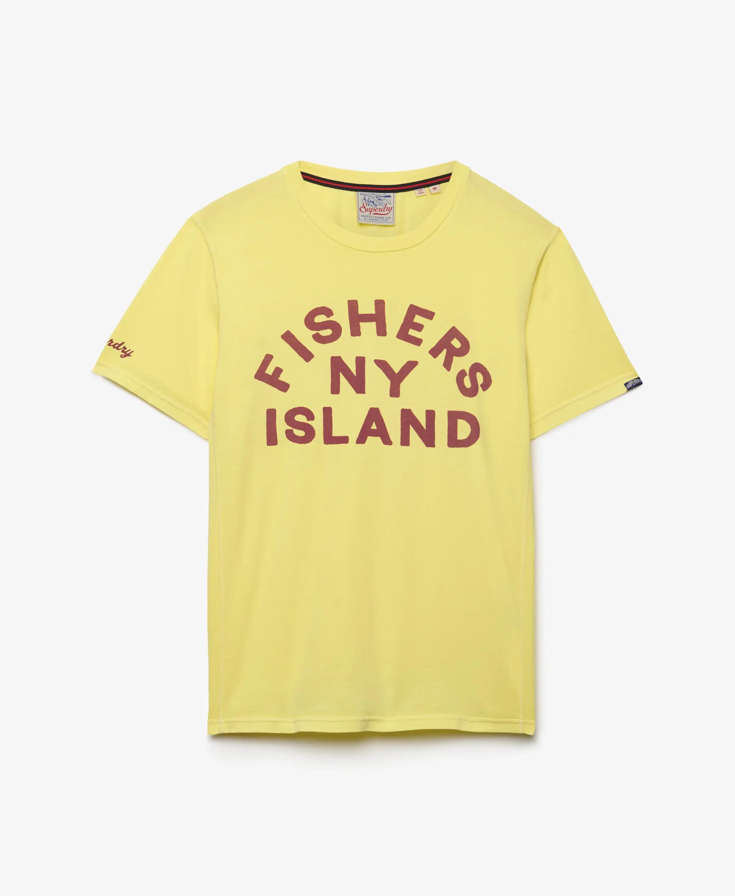 superdry Outdoor Type T-Shirt – 100% Algodão Biológico, Limelight Yellow 7/7