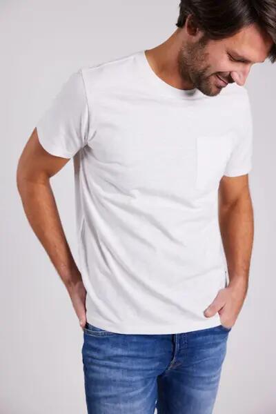 sebago Outwashed Pocket Tee katoenen T‑shirt met uitgebleekt effect 2/5