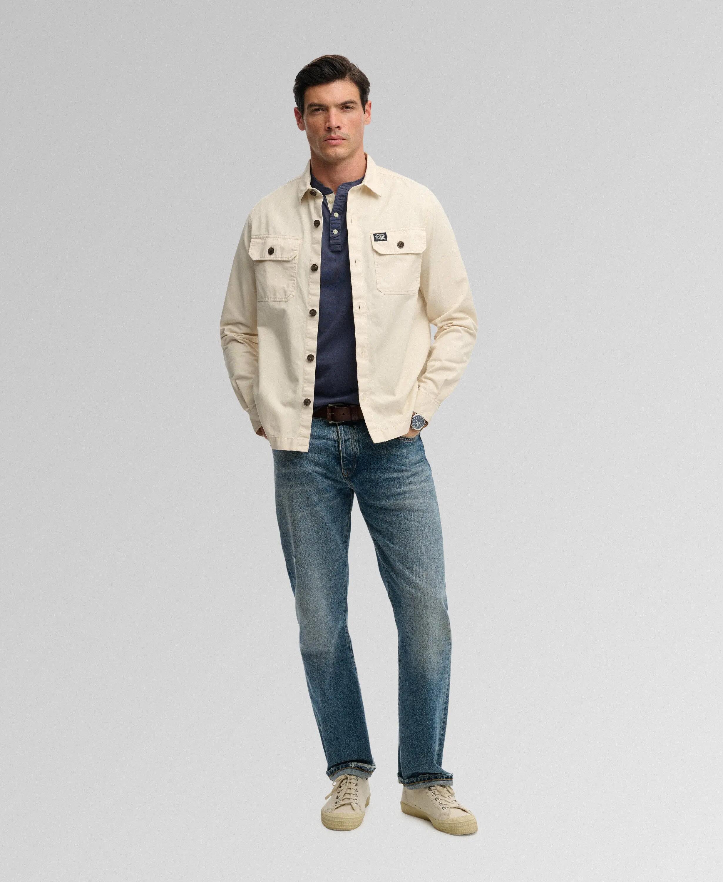 superdry Two Pocket Overshirt – relaxed fit, 100% katoen 3/6