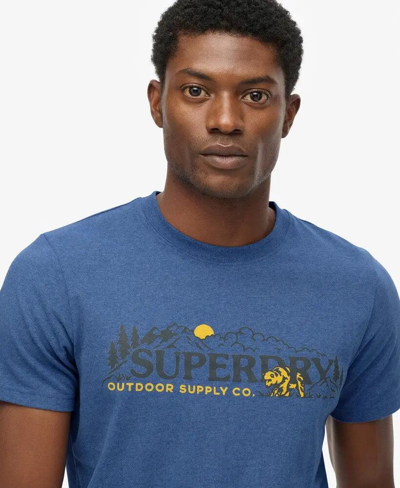 superdry T-shirt Outdoor Scene Relaxed in cotone riciclato 4/6