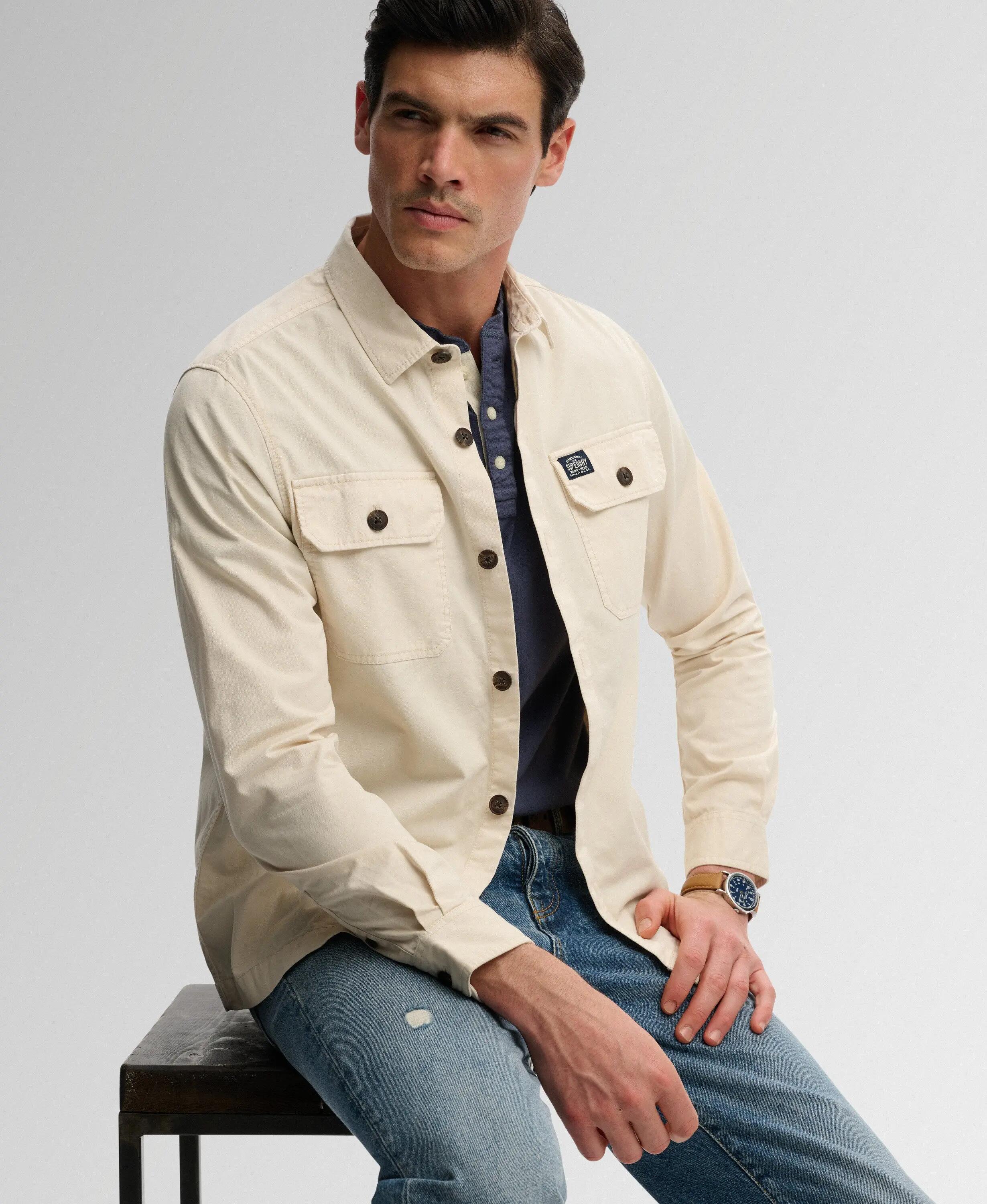 superdry Two Pocket Overshirt – relaxed fit, 100% katoen 2/6