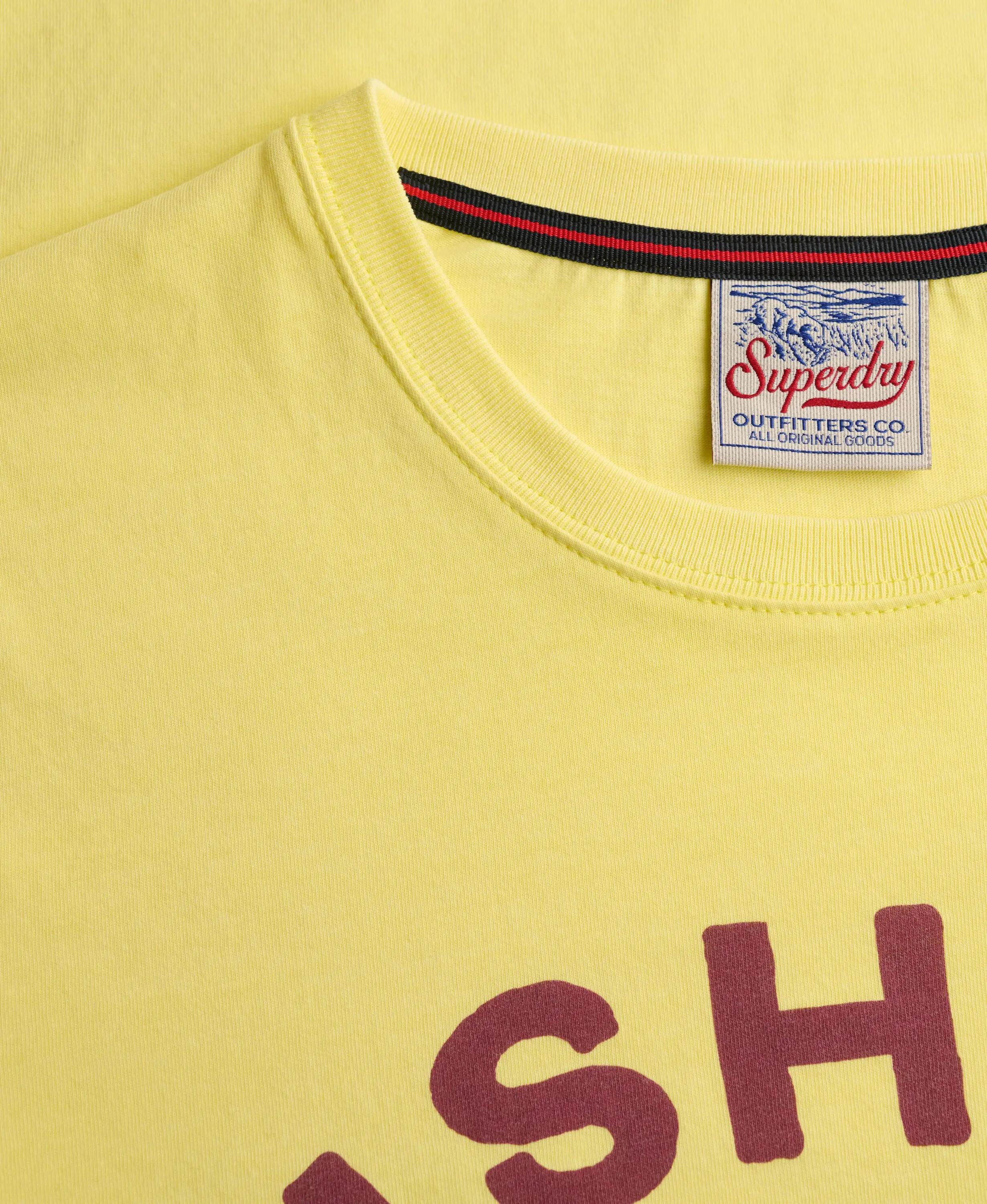 superdry Outdoor Type T-Shirt – 100% Algodão Biológico, Limelight Yellow 6/7