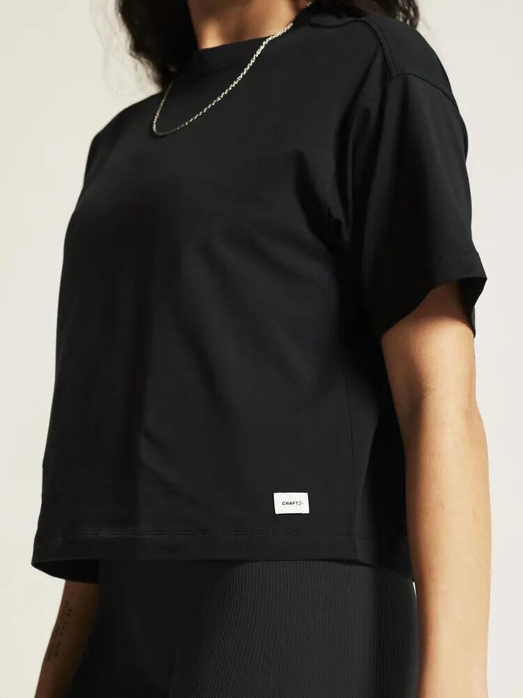 craft Collective Relaxed SS Tee W - T-shirt relaxed em algodão orgânico 4/7