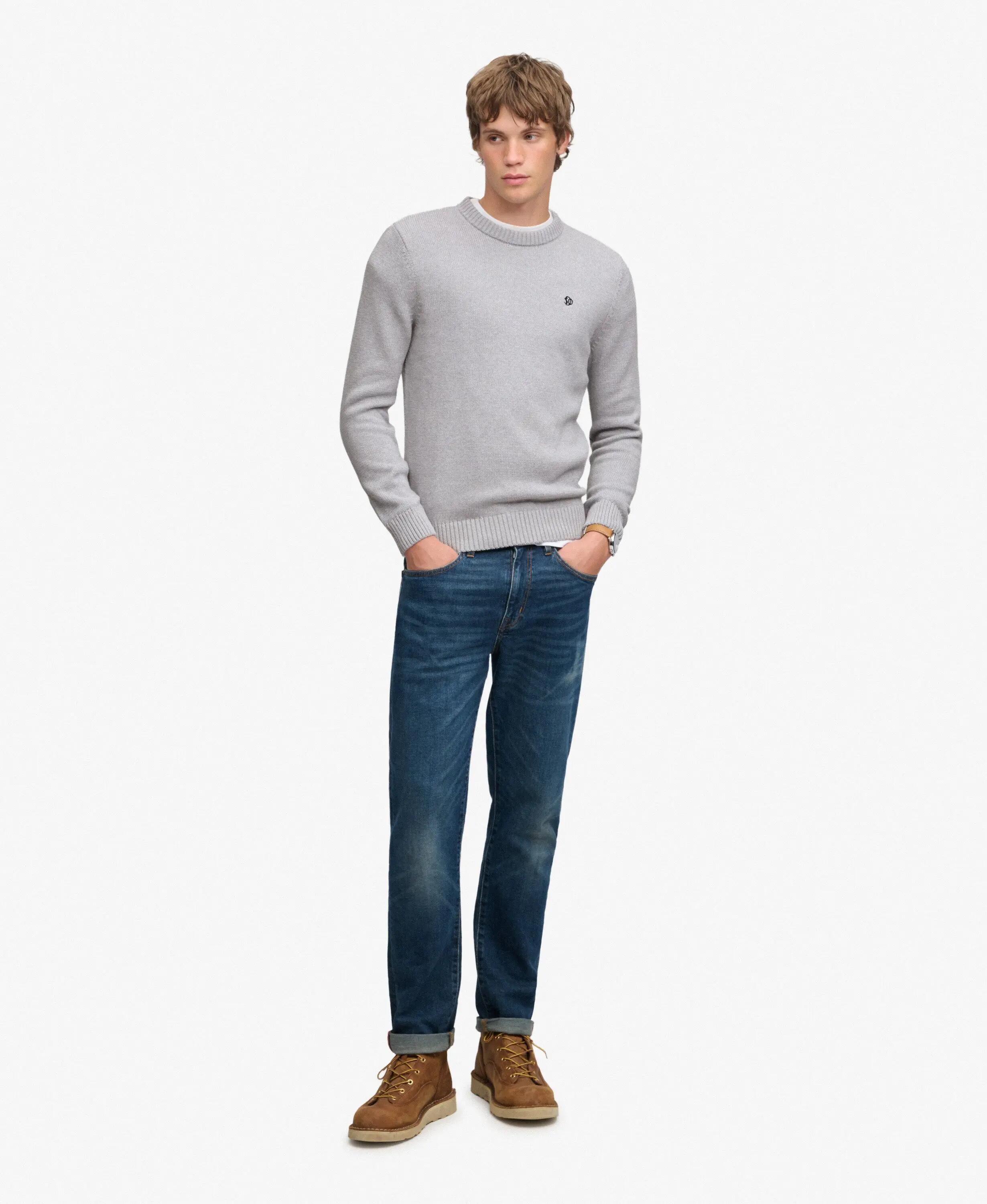 superdry Preppy Cotton Jumper – Corte relaxed, 100% Algodão Biológico 3/7