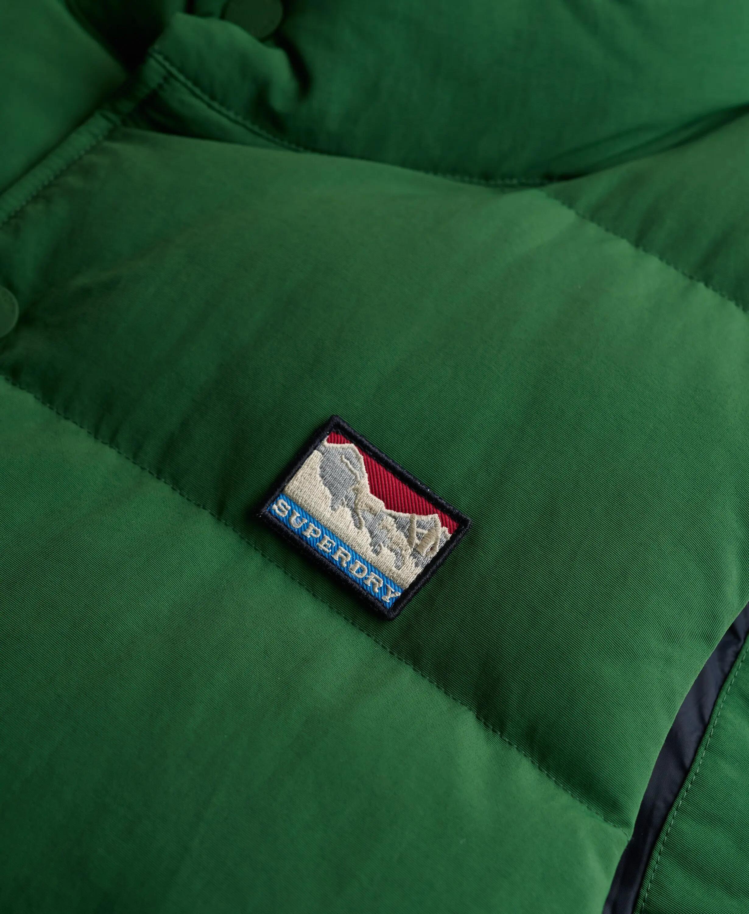 superdry Non Hood Short Everest Gilet — acolchoado Trail Green 7/7