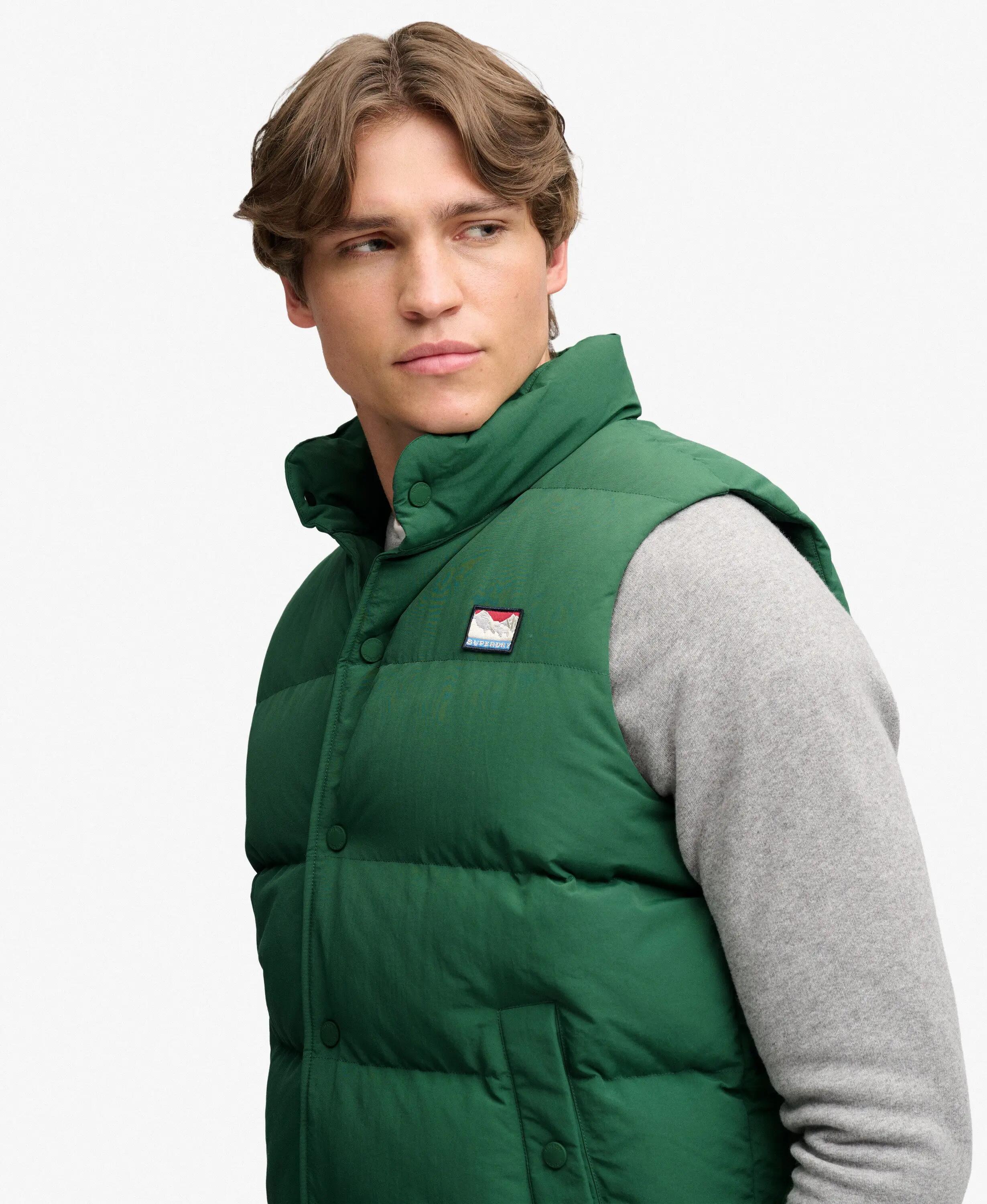 superdry Non Hood Short Everest Gilet — acolchoado Trail Green 4/7