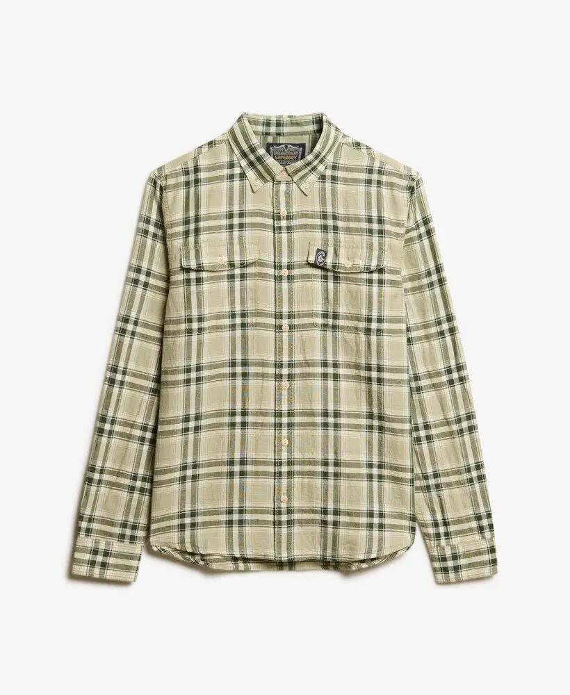 superdry Chemise Merchant en lin à carreaux 5/5